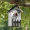 Glitzhome® 11" Washed White Solid Wood Fence Outdoor Garden Birdhouse